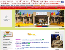 Tablet Screenshot of jnvpanchmahal.com